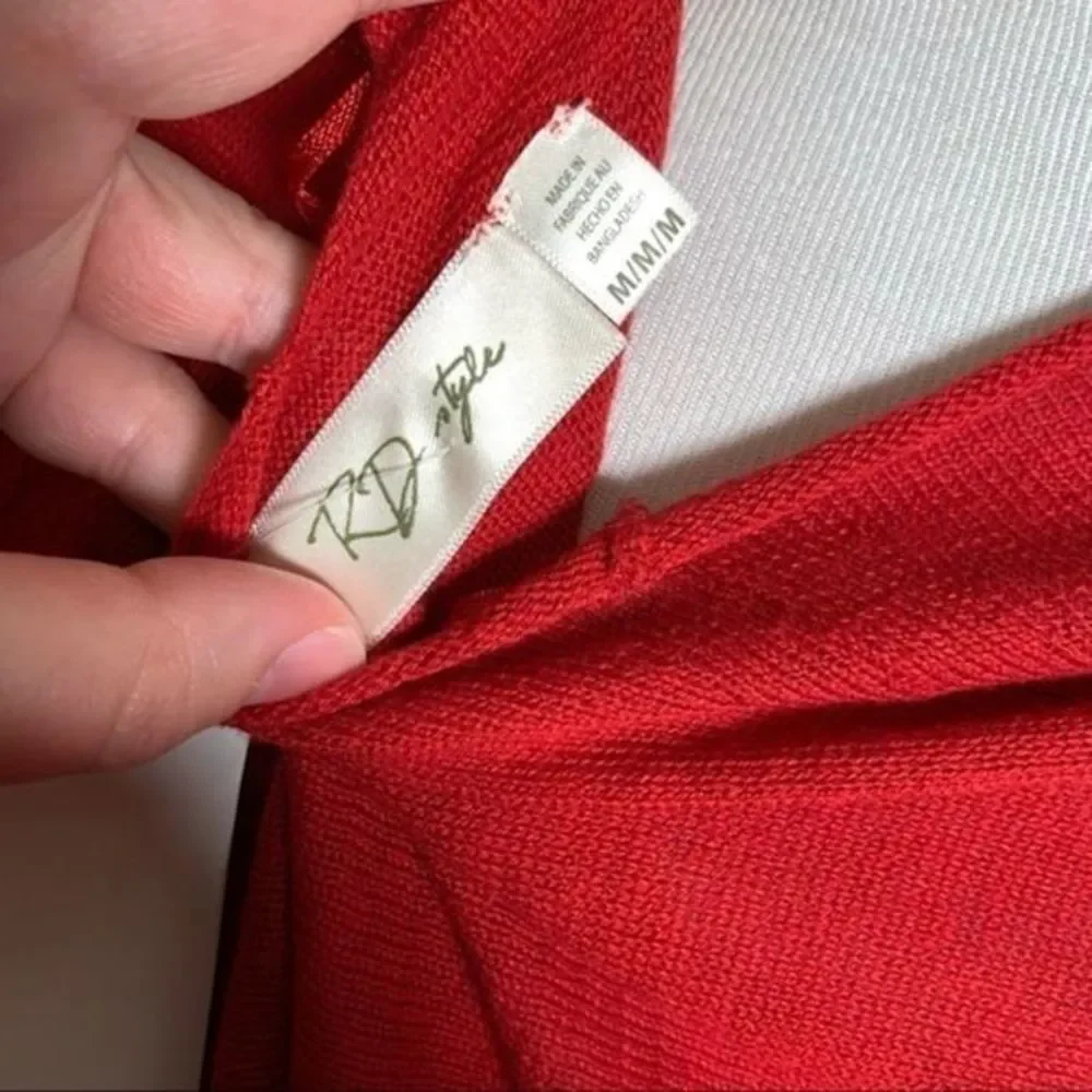 RD STYLE | Oversized Crimson Red Tunic Sweater - Medium - Picture 4 of 11